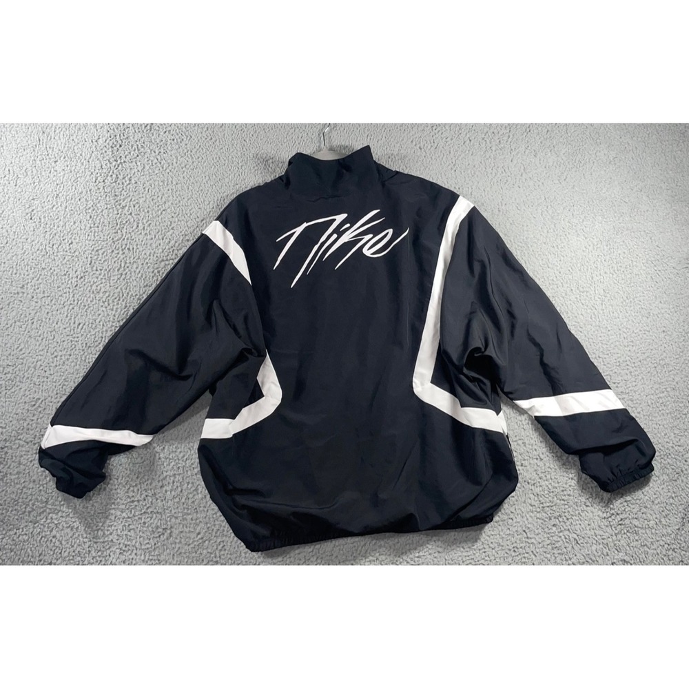 Nike Dri Fit Jacket Men XL Woven Basketball Lightweight Loose Graphic Swoosh Y2K